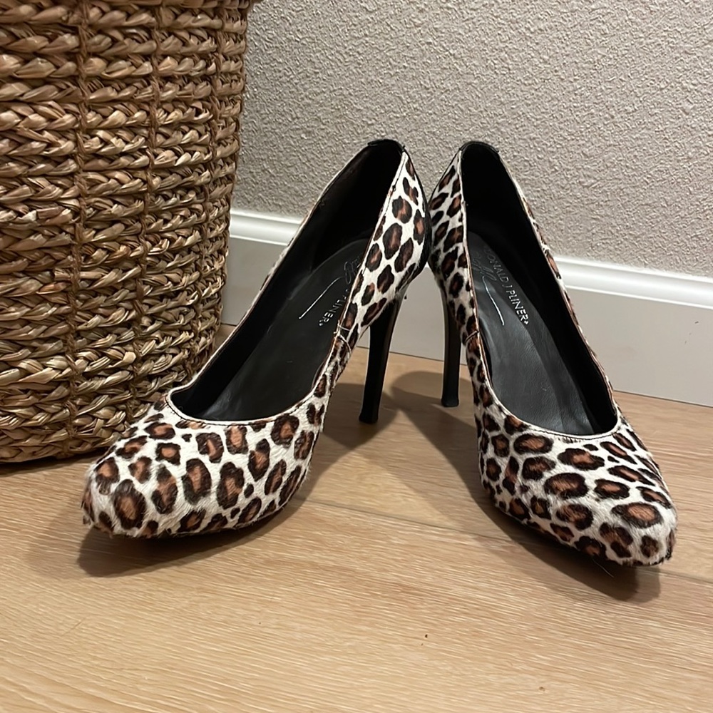 Donald Pliner Fur Platform Pump